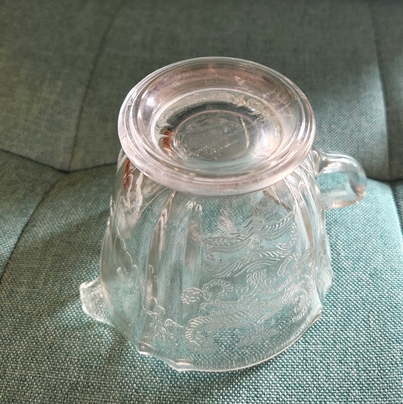 Indiana Glass Recollection Clear Glass Creamers set of two - Picture 10 of 10